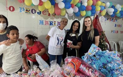 Festa de Natal no Projeto Social Tia Nilza e Bairro Recanto das Águas